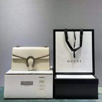 Gucci Women Dionysus Small Shoulder Bag White Leather