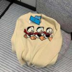 Gucci Women Disney x Gucci Donald Duck Cotton Wool Sweater Crewneck-White - Imagen 4