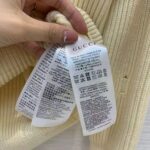 Gucci Women Disney x Gucci Donald Duck Cotton Wool Sweater Holes Crewneck Collar-White - Imagen 10