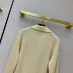 Gucci Women Disney x Gucci Donald Duck Cotton Wool Sweater Holes Crewneck Collar-White - Imagen 6