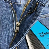 Gucci Women Disney x Gucci Donald Duck Eco Denim Pant Blue Organic Cotton