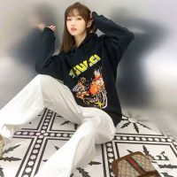 Gucci Women Disney x Gucci Donald Duck Hooded Sweatshirt Fixed Hood Oversize Fit Cotton