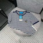 Gucci Women Disney x Gucci Donald Duck Striped T-Shirt Cotton Jersey Crewneck Short Sleeves – Image 4