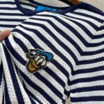 Gucci Women Disney x Gucci Donald Duck Striped T-Shirt Cotton Jersey Crewneck Short Sleeves – Image 9