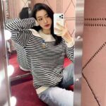 Gucci Women Disney x Gucci Donald Duck Striped Wool Sweater Cashmere Crewneck - Image 12