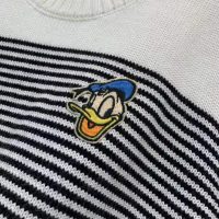 Gucci Women Disney x Gucci Donald Duck Striped Wool Sweater Cashmere Crewneck