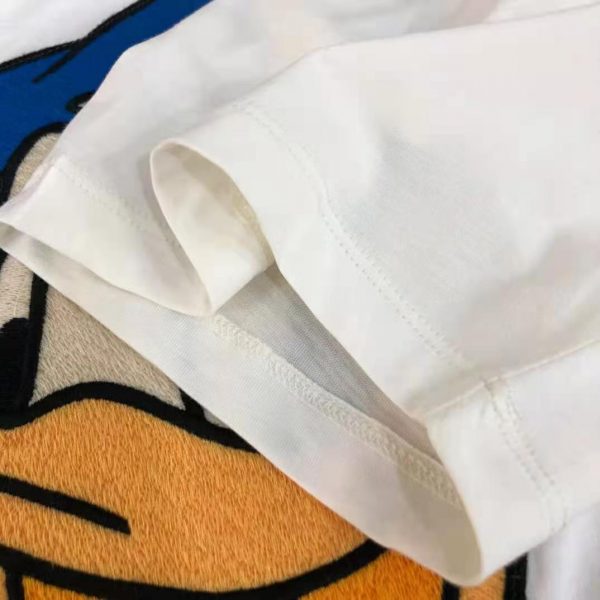 Gucci Women Disney x Gucci Donald Duck T-Shirt Cotton Jersey Crewneck Oversize Fit-White (8)