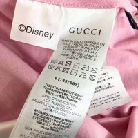 Gucci Women Disney x Gucci Donald Duck T-Shirt Cotton Jersey Crewneck Short Sleeves-Pink
