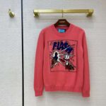 Gucci Women Disney x Gucci Donald Duck Wool Sweater Crew Neck-Pink – Bild 3