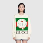 Gucci Women Doraemon x Gucci Cotton Sweatshirt Cotton Jersey Crewneck Oversized Fit - Image 11