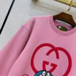 Gucci Women Doraemon x Gucci Cotton Sweatshirt Crewneck Oversized Fit-Pink - immagine 8