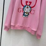 Gucci Women Doraemon x Gucci Cotton Sweatshirt Crewneck Oversized Fit-Pink - immagine 6