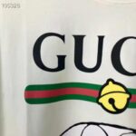 Gucci Women Doraemon x Gucci Cotton T-shirt Ivory Jersey Crewneck Oversize Fit - Imagen 6