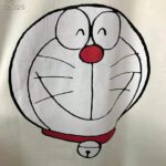 Gucci Women Doraemon x Gucci Cotton T-shirt Ivory Jersey Crewneck Oversize Fit - Imagen 4