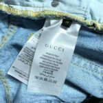Gucci Women Doraemon x Gucci Eco Denim Pant Blue Organic Cotton - Image 10