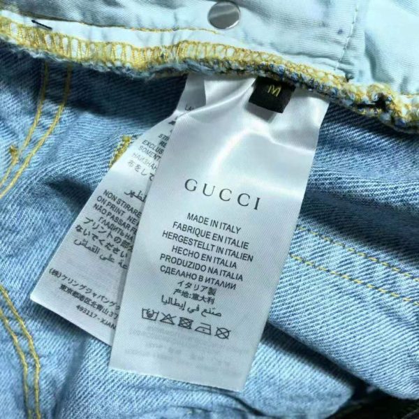 Gucci Women Doraemon x Gucci Eco Denim Pant Blue Organic Cotton (14)