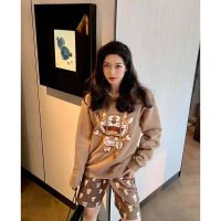 Gucci Women Doraemon x Gucci Hooded Sweatshirt Cotton Jersey Oversized Fit-Brown