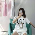 Gucci Women Doraemon x Gucci Oversize T-Shirt Ivory Cotton Jersey Crewneck - immagine 8