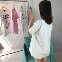 Gucci Women Doraemon x Gucci Oversize T-Shirt Ivory Cotton Jersey Crewneck