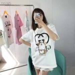 Gucci Women Doraemon x Gucci Oversize T-Shirt Ivory Cotton Jersey Crewneck - immagine 3