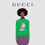 Gucci Women Doraemon x Gucci Wool Sweater Green Wool Crewneck - Bild 11
