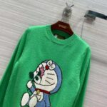 Gucci Women Doraemon x Gucci Wool Sweater Green Wool Crewneck - Bild 4
