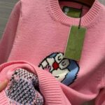 Gucci Women Doraemon x Gucci Wool Sweater Pink Wool Crewneck - Image 7