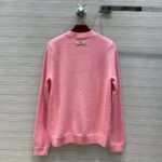 Gucci Women Doraemon x Gucci Wool Sweater Pink Wool Crewneck - Image 4
