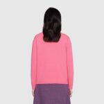 Gucci Women Doraemon x Gucci Wool Sweater Pink Wool Crewneck - Image 14