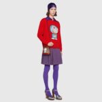 Gucci Women Doraemon x Gucci Wool Sweater Red Wool Crewneck - Bild 11
