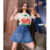 Gucci Women Gucci Beverly Hills Cherry Print T-Shirt Cotton Jersey Crewneck Short Sleeves