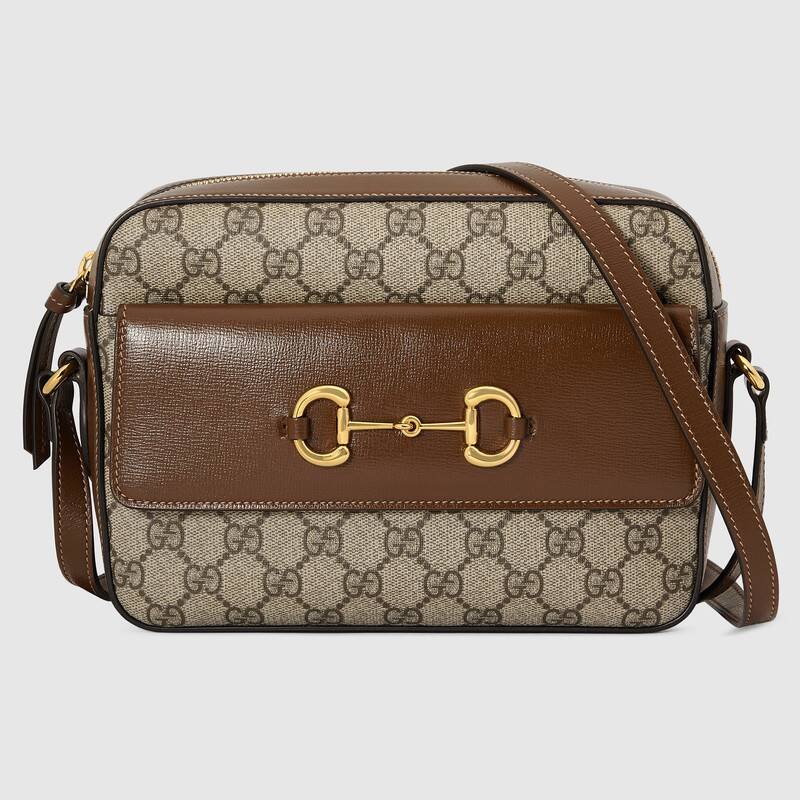 Gucci Women Gucci Horsebit 1955 Small Shoulder Bag Gg Supreme Canvas