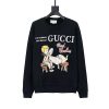 Gucci Women Gucci 'Mad Cookies' Print Sweatshirt Cotton Crewneck Slim Fit-Black