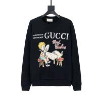 Gucci Women Gucci ‘Mad Cookies’ Print Sweatshirt Cotton Crewneck Slim Fit-Black