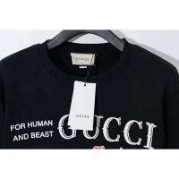 Gucci Women Gucci ‘Mad Cookies’ Print Sweatshirt Cotton Crewneck Slim Fit-Black