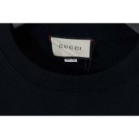 Gucci Women Gucci ‘Mad Cookies’ Print Sweatshirt Cotton Crewneck Slim Fit-Black