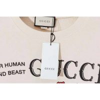 Gucci Women Gucci ‘Mad Cookies’ Print Sweatshirt Cotton Crewneck Slim Fit-White