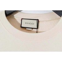 Gucci Women Gucci ‘Mad Cookies’ Print Sweatshirt Cotton Crewneck Slim Fit-White