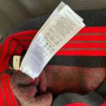 Gucci Women Houndstooth Wool Cropped Sweater Crew Neck Cropped Shape Red and Black - Image 9