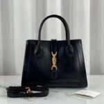 Gucci Women Jackie 1961 Medium Tote Bag Black Leather - Image 2