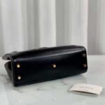 Gucci Women Jackie 1961 Medium Tote Bag Black Leather - Image 6