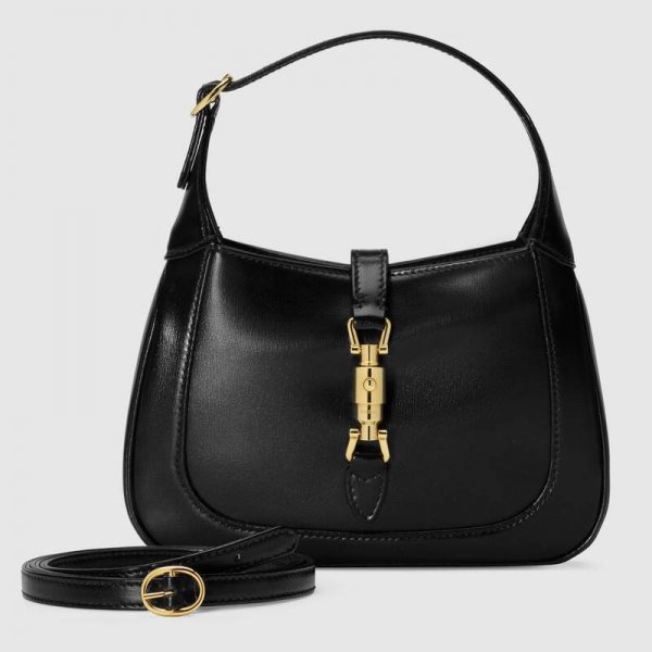 Gucci Women Jackie 1961 Mini Shoulder Bag in Leather-Black (1)