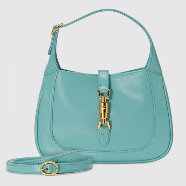 Gucci Women Jackie 1961 Mini Shoulder Bag in Leather-Blue