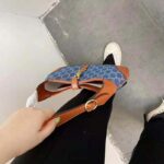 Gucci Women Jackie 1961 Small Shoulder Bag Washed Organic GG Jacquard Denim - Image 10