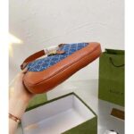 Gucci Women Jackie 1961 Small Shoulder Bag Washed Organic GG Jacquard Denim - Image 8