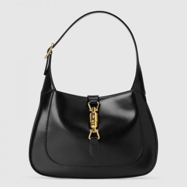 Gucci Women Jackie 1961 Small Shoulder Bag in Leather-Black