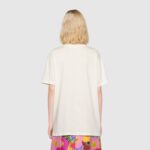 Gucci Women Ken Scott Print Cotton T-Shirt Crewneck Oversize Fit - Image 15