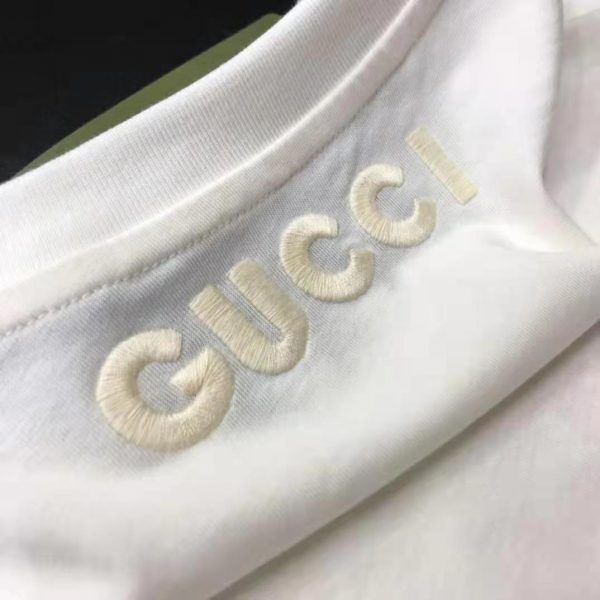Gucci Women Ken Scott Print Cotton T-Shirt Crewneck Oversize Fit (10)