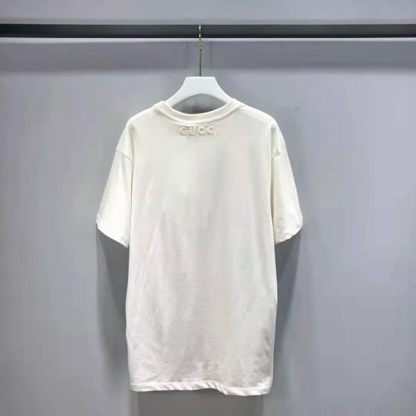 Gucci Women Ken Scott Print Cotton T-Shirt Crewneck Oversize Fit (6)