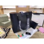 Gucci Women Medium Tote with Double G Black Leather - Image 5